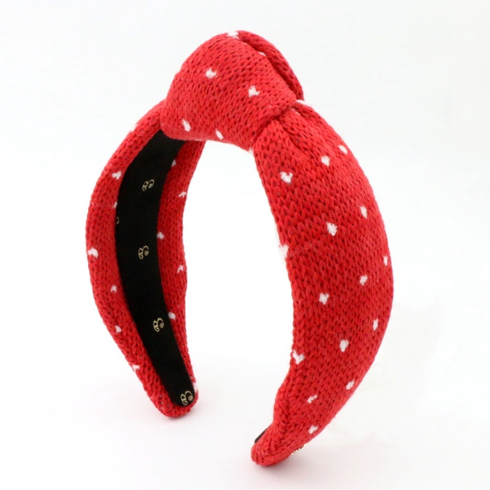 155. The Brooke Shade Sweater Weather Hearts High Knot Headband - Picture 5 of 8